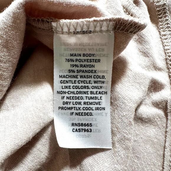 Treasure & Bond New Womens Short Sleeve Side Ruched T-Shirt Dress Taupe XXS - Picture 9 of 10